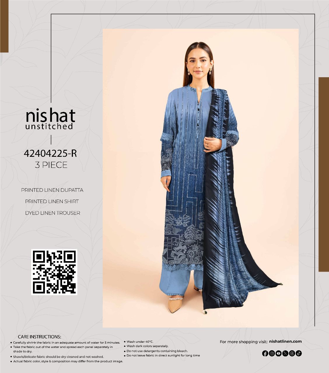 Nishat linen Unstitched winter Collection