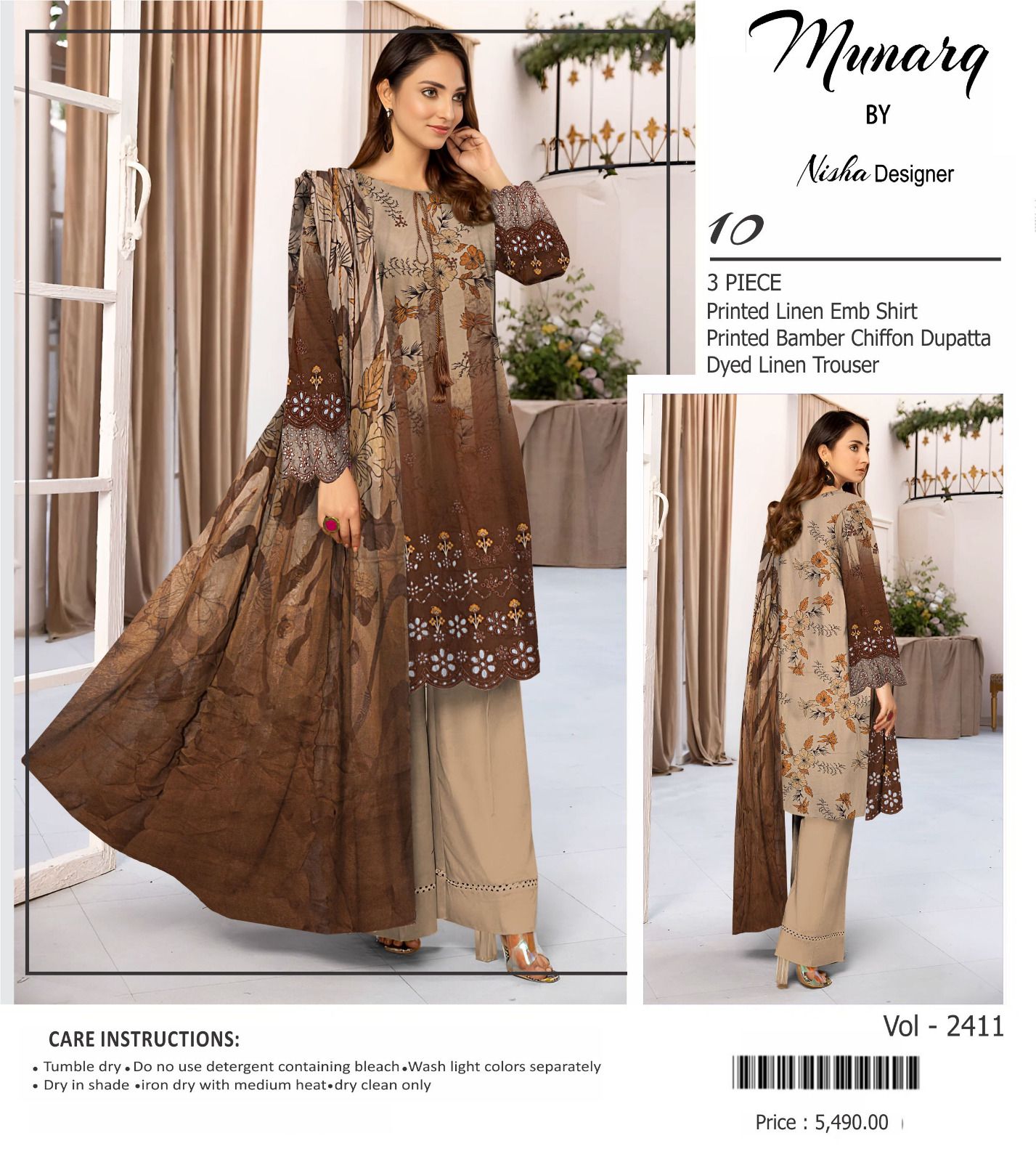 Munarq by Nisha Designer Unstitched winter Collection