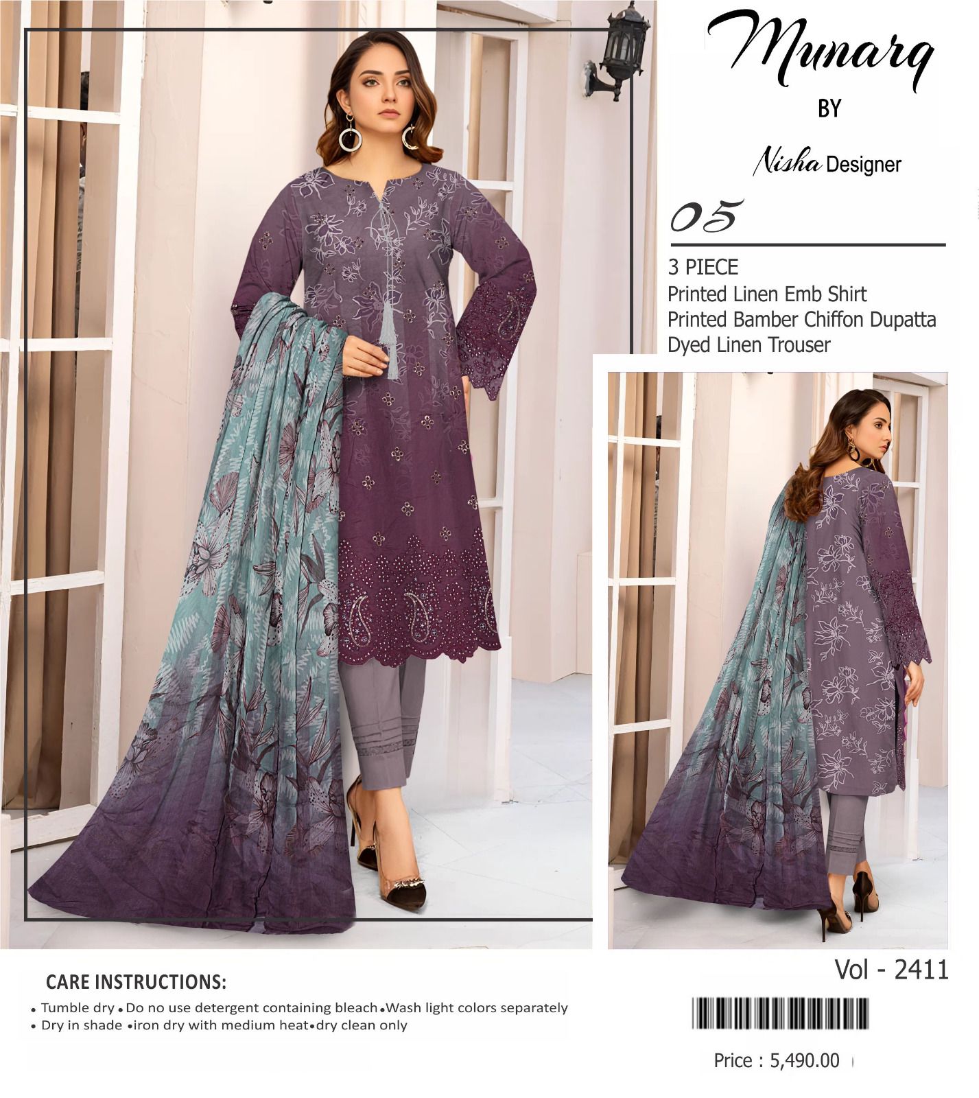 Munarq by Nisha Designer Unstitched winter Collection