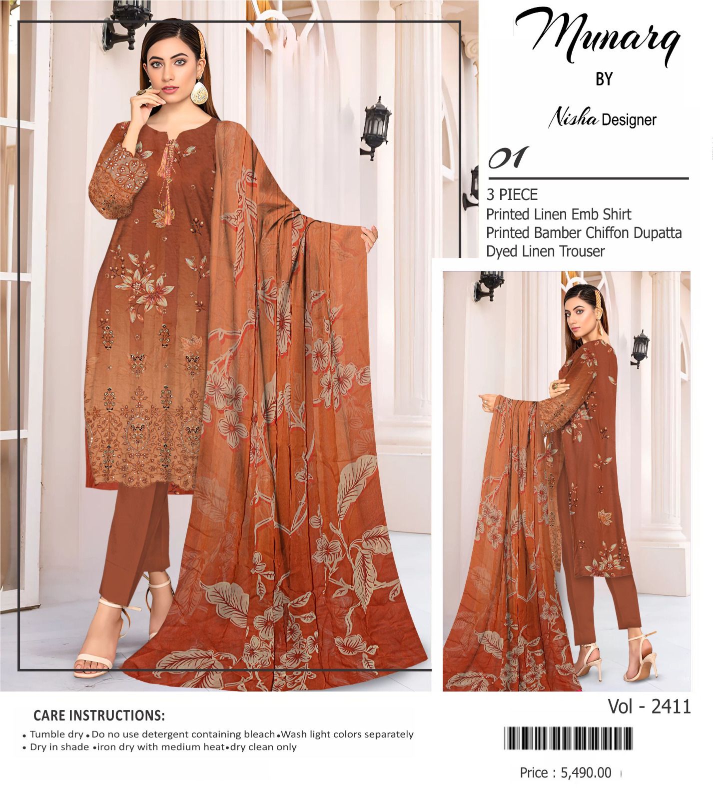 Munarq by Nisha Designer Unstitched winter Collection