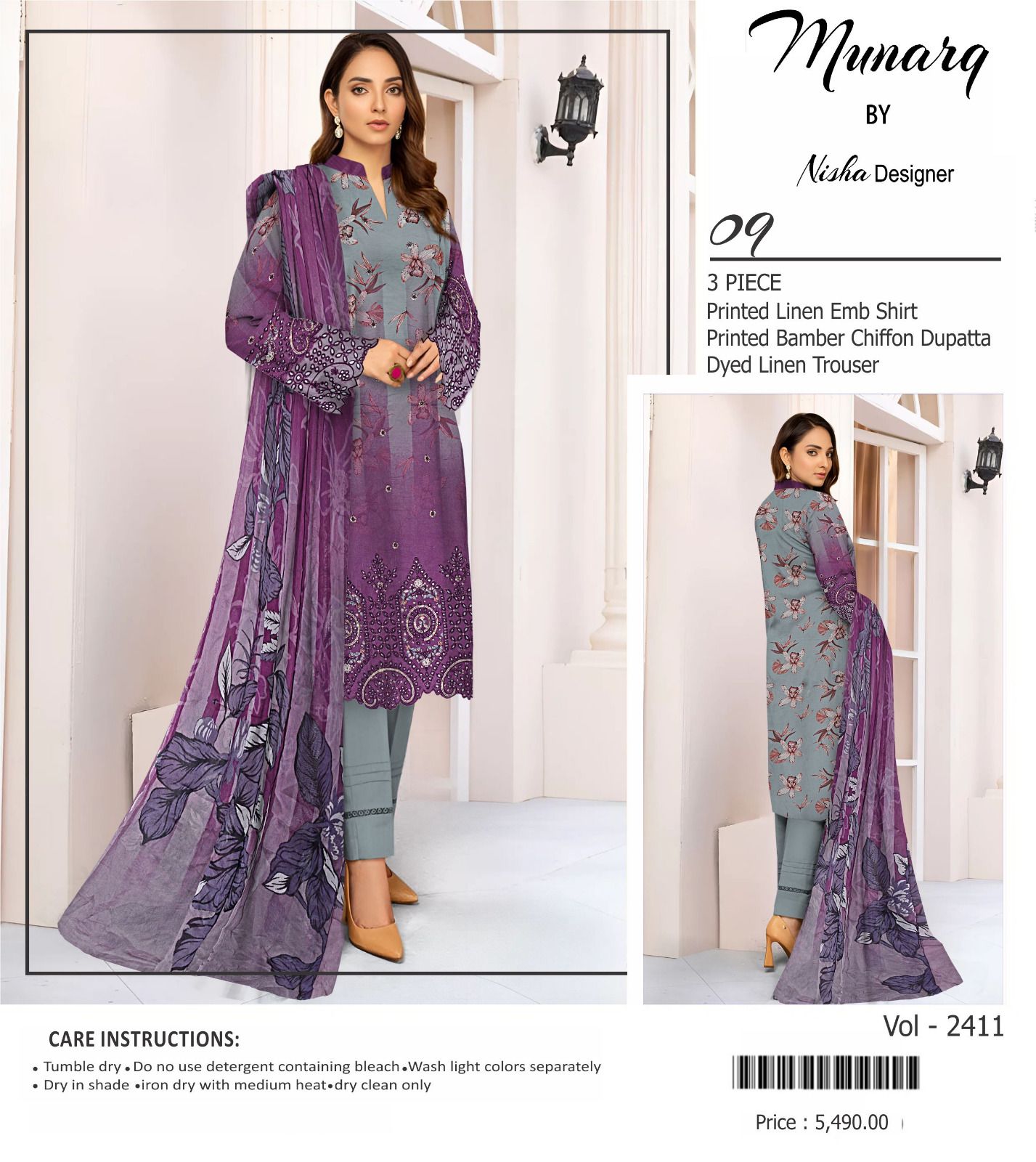 Munarq by Nisha Designer Unstitched winter Collection